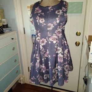Torrid skater, floral, mesh, size 14 dress
